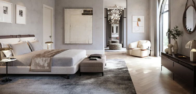 Living elegant al unui apartament premium