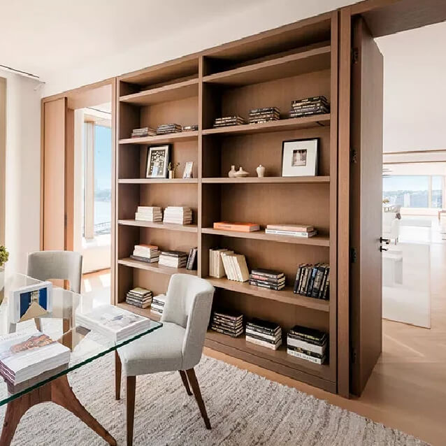 Vedere bibliotecă penthouse